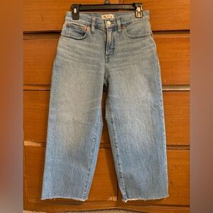 Madewell Perfect Vintage Wise-Leg Crop With Raw Hem